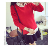 Harajuku Pastel Knitted Sweater Long Sleeve Pullover [8 Colors] #JU2031