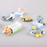 Kawaii Neko Atsume Kyuujitsu Cat Figure Models 8pc/set #JU1952