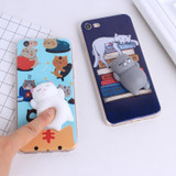 (NEW!) Squishy Cat Soft Silicone iPhone Case [3 Styles] #JU1850