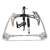 AMEYXGS Mini Compound Bow Kit and Arrow Set 25lbs Draw Weight for Fishing and Hunting