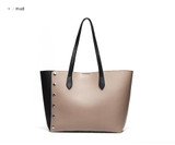 Leather Shopping Tote Bag and Purse Set