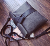 Women PU Leather Bow Clutch Bags