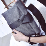 Women PU Leather Bow Clutch Bags