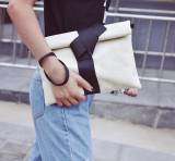 Women PU Leather Bow Clutch Bags