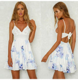 Women Mini Dress With Spaghetti Strap