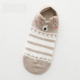 Women Animal Print Cotton Socks