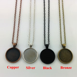 Glow in the Dark Glass Pendant Necklace