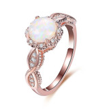 Rainbow Opal Ring