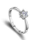CZ Stone Wedding Engagement Ring