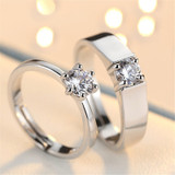 CZ Stone Wedding Engagement Ring