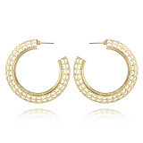Hollow Out Hoop Earrings