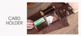 Real Cowhide Leather Men's Compact Wallet