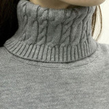 Women Long Sleeve Turtleneck Sweater