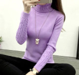 Women Long Sleeve Turtleneck Sweater