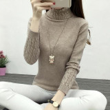 Women Long Sleeve Turtleneck Sweater