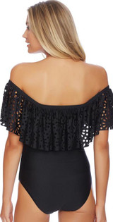 Sexy Off The Shoulder One Piece Swimsuit