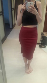 Women Slit Pencil Skirt