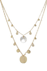 Pacific Princess 18kt Gold Plated Layered Shell Necklace