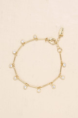 Crystal & Gold Droplet Bracelet Crystal & Gold Droplet Bracelet