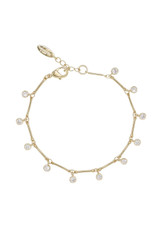 Crystal & Gold Droplet Bracelet Crystal & Gold Droplet Bracelet