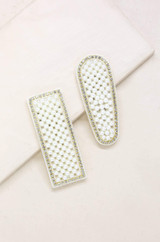 Dolly Pearl and Crystal Clip Set