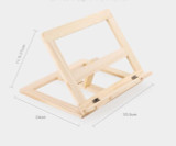 Easy Reading Folding Wooden Pine Frame Reading Bookshelf Book Reading Bracket Tablet PC Support Stand Table Magazine Holder