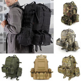 50L-70L Tactical Waterproof Camping Hiking Backpack With Molle Attachments
