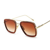 Luxury Fashion Avengers Tony Stark Flight Style Sunglasses Men Square Brand Design Sun Glasses Women Oculos Retro Male Iron 3 Luxury Fashion Avengers Tony Stark Flight Style Sunglasses Men Square Brand Design Sun Glasses Women Oculos Retro Male Iron 3