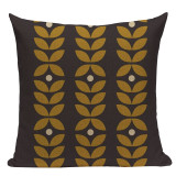60s Geometric Pattern Throw Pillow Cover
