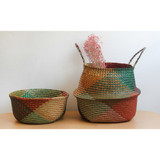 Colorful Rattan Storage Basket