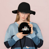 Ride on Girl Clutch Messenger Bag