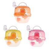Portable Hamster Travel Carrier Practical Plastic Hamster Cage Durable Hamster Living Habitat House