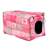 Hook Design small pets Cube Cotton hamster House Cage for Small Animals squirrel Guinea pig Chinchilla rabbit house accessories