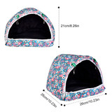 New Printing hook Convertible Cotton bed House hamster cage for Animals squirrel guinea pig Chinchilla home accessories 2017