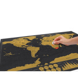 Deluxe Scratch Off World Map Decoration