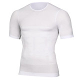 Men Slimming T-shirt  Workout Chest Compression Shirt