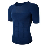 Men Slimming T-shirt  Workout Chest Compression Shirt