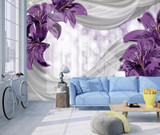 3D Lily Design WallPaper