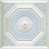 3D Mural Carved Ceiling Wallpaper