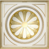 3D Mural Carved Ceiling Wallpaper