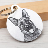 Custom Photo Dog Tag,Dog Name Tag,Your Dog Photo Tag,Dog Collar Tag,Dog Portrait Tag,Custom Dog ID Tag