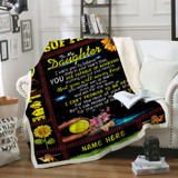 Personalized Softball Daughter Mom Dad Sherpa Throw Blanket SBL103 TTQ