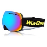 WOSAWE Ski Glasses With Case Set UV400 Anti-fog Spherical Ski Goggles Double Layers Skiing Men Women Snow Goggles