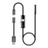 1M 1.5M 5.5mm 7mm Endoscope Camera Flexible IP67 Waterproof Inspection Borescope Camera for Android PC Notebook 6LEDs Adjustable