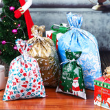 30pcs Christmas Gift Bags Cute Drawstring Assorted Styles Goody Bags Gift Wrapping Party Favors For Christmas Holiday Candy Bag