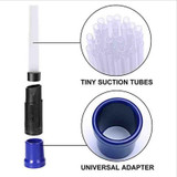 Universal Vacuum Attachment Dust Daddy Small Suction Brush Tubes Cleaner Remover Tool Cleaning Brush for Air Vents Keyboards
