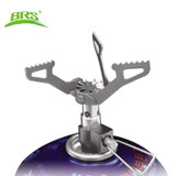 BRS Portable Mini Camping Titanium Stove Outdoor Gas Stove Survival Furnace Stove Pocket Picnic Cooking Gas Burner BRS-3000T