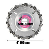 4 Inch Grinder Disc Chain Saw 4 Inch Angle Carving  For 100/115 Angle Grinder