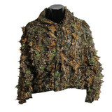 Hunting Ghillie Suit 3D Camo Bionic Leaf Linen Hunting Clothes Camouflage Jungle Woodland Birdwatching Poncho Hunting Clothing