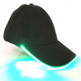 2018 Unisex Light Flash Baseball Cap LED Lighted Glow Club Party Black Travel Hat Baseball Cap Hip-Hop Adjustable Hat Glow Hat